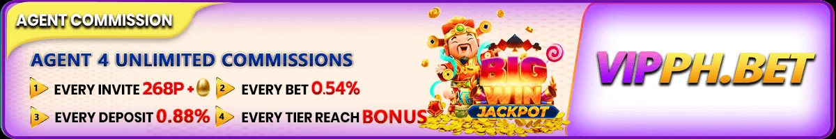 VIPPH agent 4 commissions — referral, deposit, bet, and tier bonuses